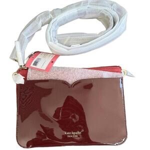 Kate spade scarlett patent & suede crossbody NWT